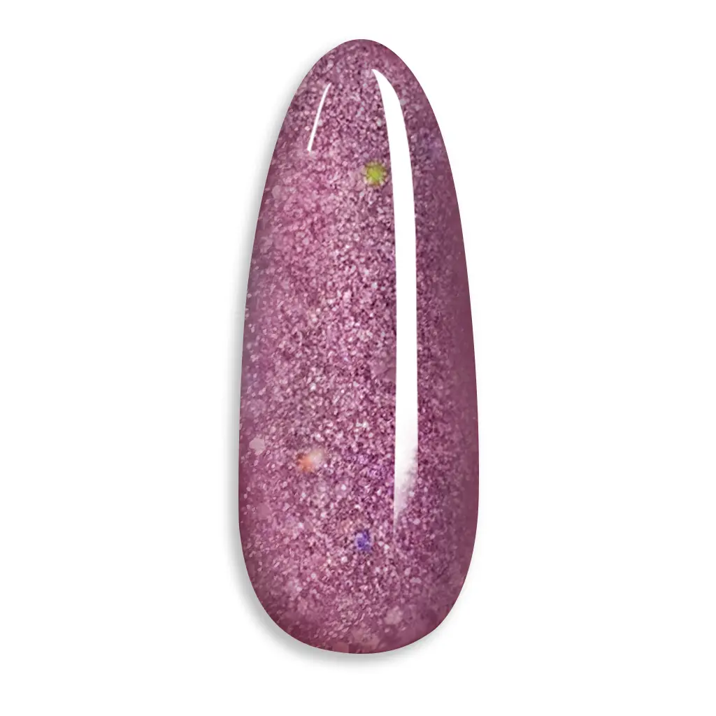 Smalto semipermanente Glamnails One Step Gel | Rosa scintillante