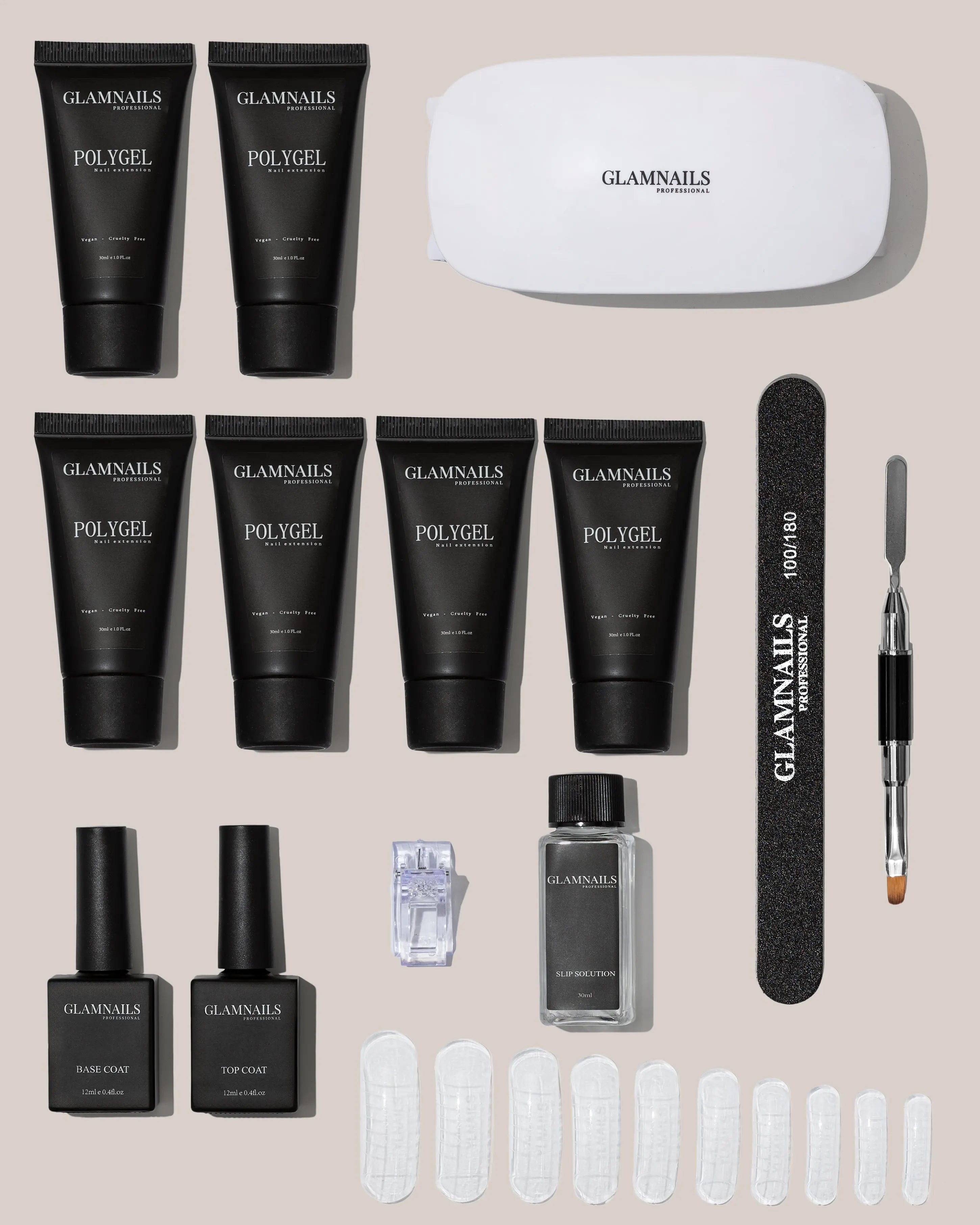 Glamnailsprofessional Salute e bellezza > Cura delle unghie > Kit iniziale per gel unghie Polygel | 3+3 colori in omaggio